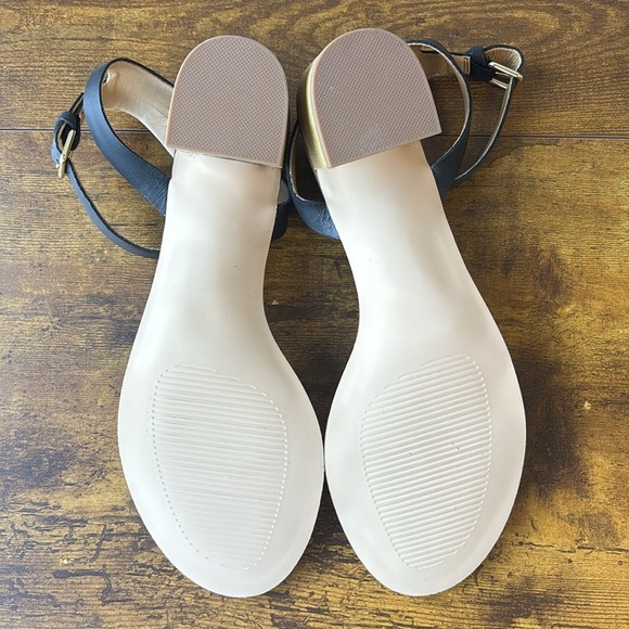 Talbots Gold and Black Bamboo Heel 9 - Picture 7 of 7